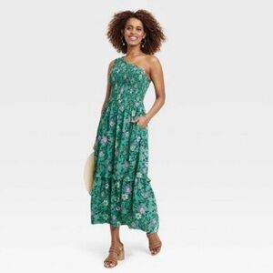 Knox Rose One Shoulder A-Line Floral Dress